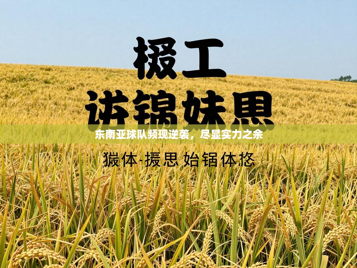 东南亚球队频现逆袭，尽显实力之余